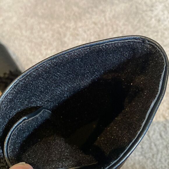 Women’s Black Lace Up Chunky Heeled Platform Boots Size 5.5 (EU 36) NEW - Picture 12 of 13